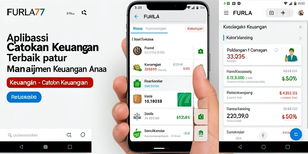 Antarmuka FURLA77 yang modern untuk catatan keuangan.
