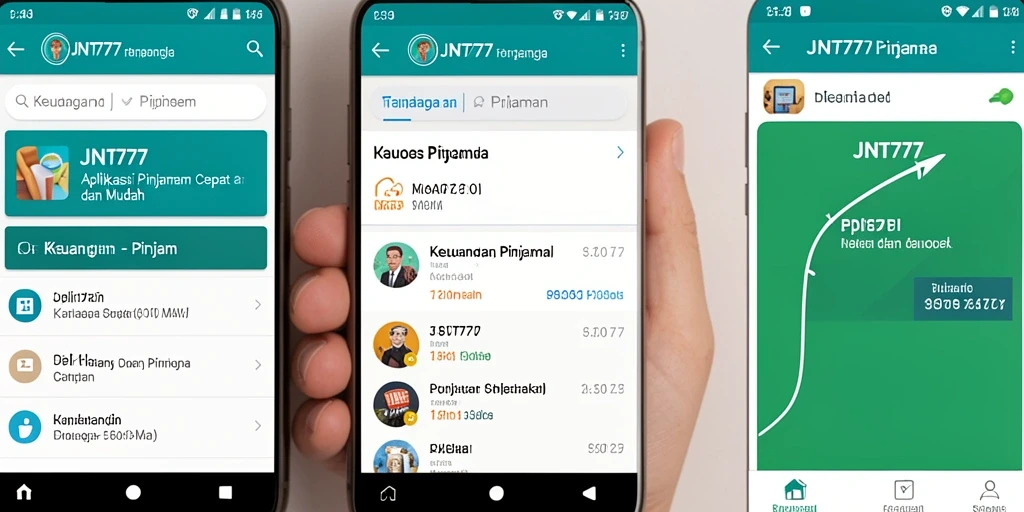Antarmuka JNT777 yang simpel dan efisien untuk pengajuan Pinjaman.