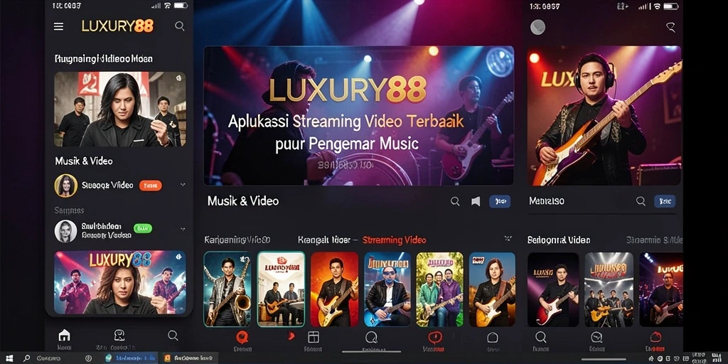 Tampilan antarmuka aplikasi LUXURY88 yang menarik dan mudah digunakan.