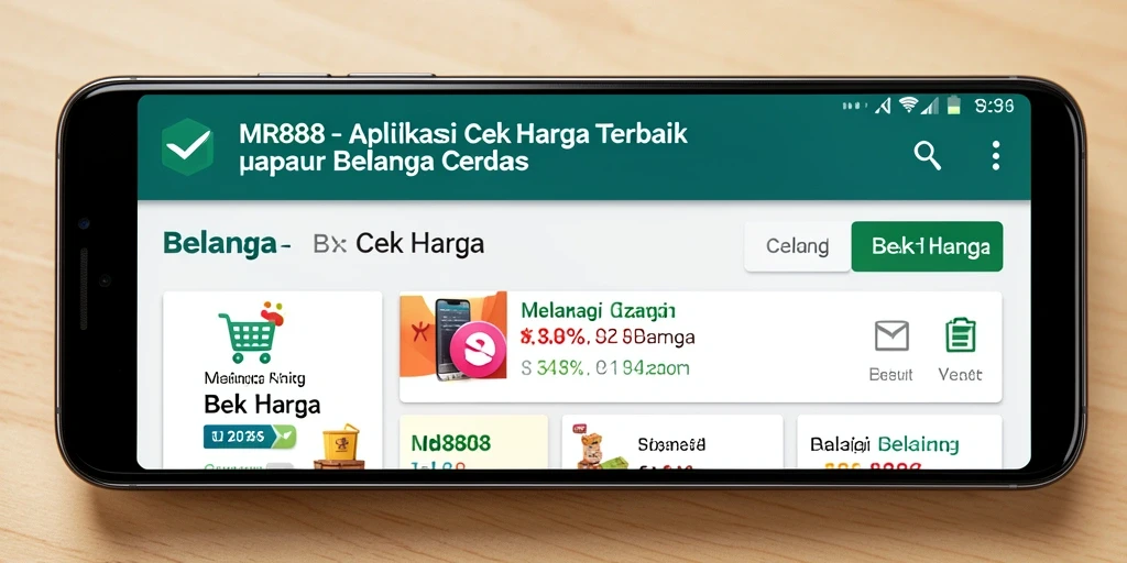 Tampilan antarmuka MR888 dengan fitur Cek Harga yang mudah digunakan.
