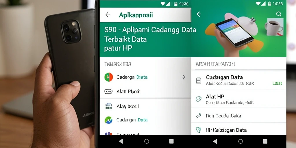 Tampilan antarmuka S80 yang sederhana dan efisien dalam pencadangan data.