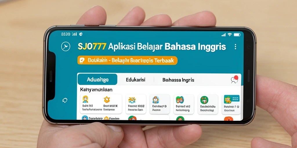 Antarmuka SJO777 yang intuitif dan ramah pengguna untuk belajar Inggris.