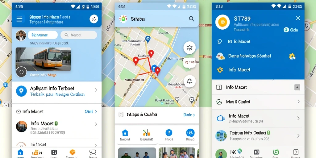 Tampilan antarmuka ST789 dengan peta kondisi lalu lintas real-time.