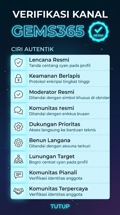Kanal Resmi gems365 untuk Pengguna Android Indonesia